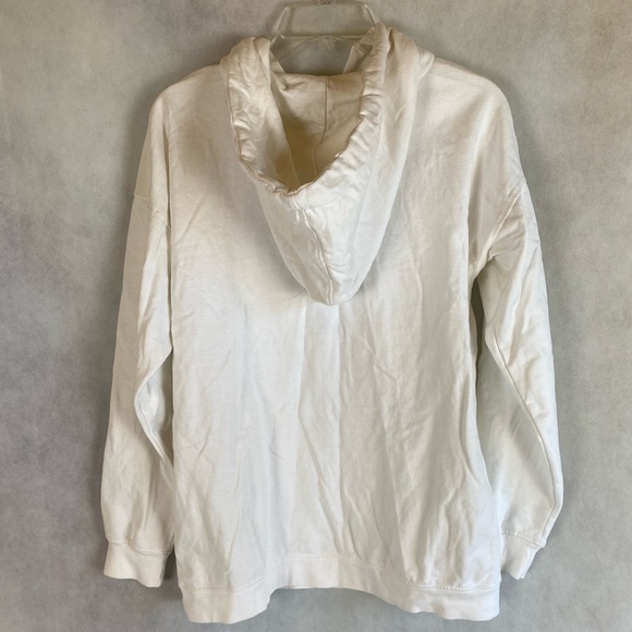 MISSGUIDED white tennis sports brushed back oversized hoodie - Picture 4 of 7